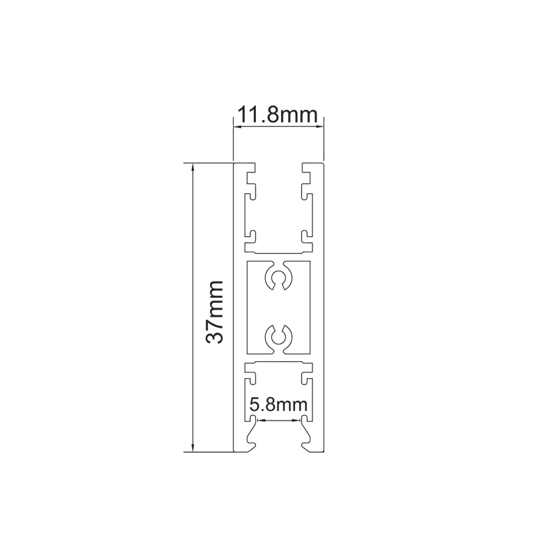 ΜΙΝΙ ΜΑΓΝΗΤΙΚΗ ΡΑΓΑ UP/DOWN 24V DC 2Μ ΜΑΥΡΗ - ledmania.gr