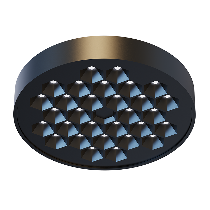 ΜΙΝΙ ΜΑΥΡΟ ΜΑΓΝΗΤΙΚΟ ΣΠΟΤ 24V DC 15W 3000K 950LM 50° RA90 5YRS Φ122*32ΜΜ - ledmania.gr