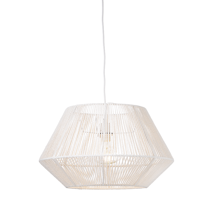 ΚΡΕΜΑΣΤΟ Φ/Σ 1ΧΕ27 ΣΧΟΙΝΙ ΛΕΥΚΟ Φ49,5ΧΗ120CM PERU - ledmania.gr