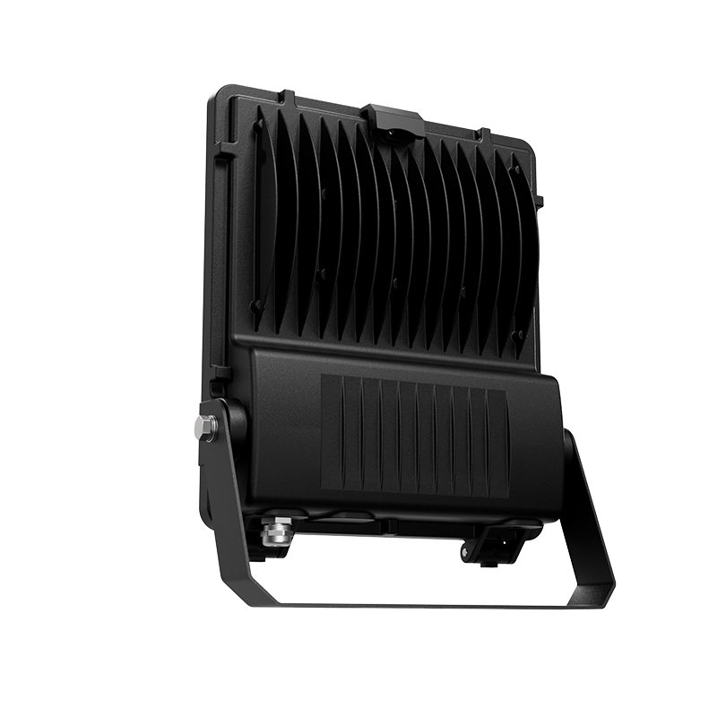 LED floodlight, 100W, 220-240v, CRI>70, 155lm/W,110° tempered glass, 5 years warranty, IP66, IK08, 3 - ledmania.gr