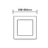 ΛΕΥΚΟ ΤΕΤΡΑΓΩΝΟ LED ΠΑΝΕΛ ΟΡΟΦΗΣ 18W 3000K 1700Lm 208x208mm 230V AC Ra80 - ledmania.gr