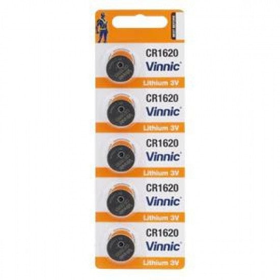 Vinnic Lithium Button Cell CR1620 5BL