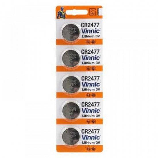 Vinnic Lithium Button Cell CR2477 5BL