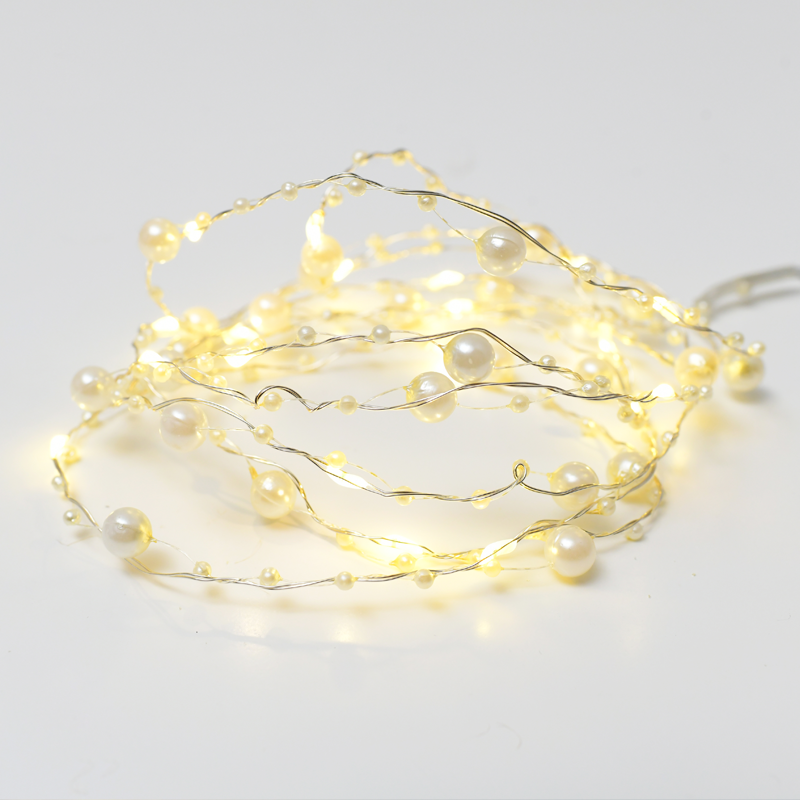 PEARL Σχέδιο 20 LED ΛΑΜΠΑΚ ΣΕΙΡΑ ΘΕΡΜΟ ΛΕΥΚΟ ΑΣΗΜΙ ΚΑΛΩΔ ΧΑΛΚΟΥ & ΜΠΑΤΑΡ 2xAA IP20 2m+10cm 1.2W - ledmania.gr