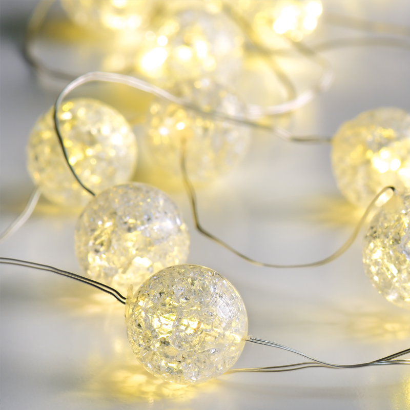 BALL Σχέδιο 20 LED ΛΑΜΠΑΚ ΣΕΙΡΑ ΘΕΡΜΟ ΛΕΥΚΟ ΑΣΗΜΙ ΚΑΛΩΔ ΧΑΛΚΟΥ & ΜΠΑΤΑΡ 2xAA IP20 2m+10cm 1.2W - ledmania.gr