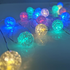 BALLS, 20 LED  ΛΑΜΠ. ΧΑΛΚΟΥ, RGBY,  ΑΣΗΜΙ. ΚΑΛ. & ΜΠΑΤ. 2xAA, IP20, 2M+10CM, 1.2W - ledmania.gr