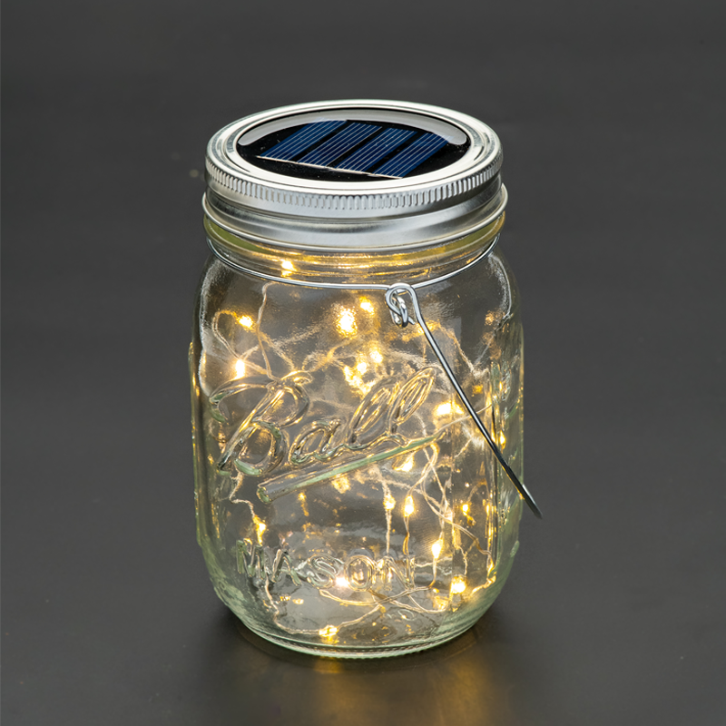 20 WW SOLAR LEDS, ΓΥΑΛ. ΒΑΖΟ. ΛΑΜΠ. ΣΕΙΡΑ, ΜΠΑΤ., ΦΒ ΠΑΝΕΛ, ΑΣΗΜΙ ΚΑΛ. ΧΑΛΚΟΥ, IP44, Φ7.7xH13.5cm - ledmania.gr