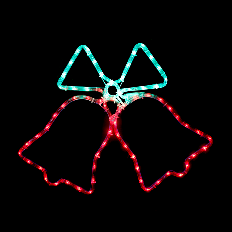 ^ DOUBLE BELLS 72LED ΣΧΕΔΙΟ 3m ΜΟΝΟΚΑΝΑΛ ΦΩΤΟΣΩΛ GREEN-RED ΜΗΧΑΝΙΣΜ FLASH IP44 55x55cm 1.5m ΚΑΛΩΔ - ledmania.gr