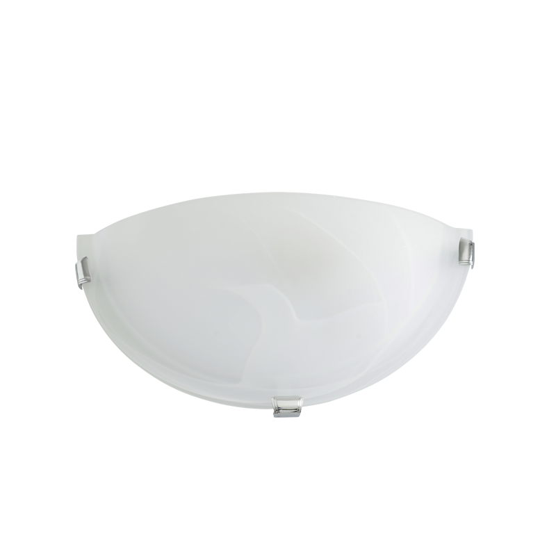 ΑΠΛΙΚΑ 30cm ΛΕΥΚΟ ΓΥΑΛΙ ALBATRE - ledmania.gr