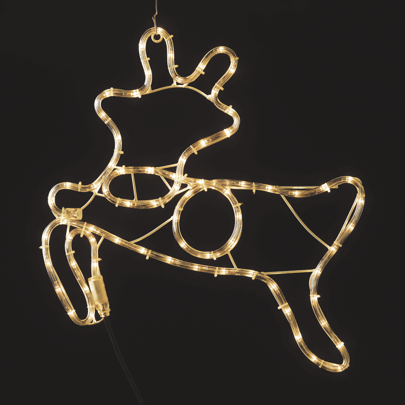 REINDEER 72 LED ΣΧΕΔΙΟ 3m ΜΟΝΟΚΑΝΑΛ ΦΩΤΟΣΩΛ ΘΕΡΜΟ ΛΕΥΚΟ IP44 47x49cm 1.5m ΚΑΛΩΔ - ledmania.gr