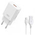 XO L127 USB-A QC18W Φορτιστής Γρήγορης Φόρτισης με Type-C Καλώδιο