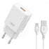 XO L127 USB-A QC18W Φορτιστής Γρήγορης Φόρτισης με Micro Καλώδιο