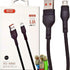 XO Braided USB 2.0 to micro USB Cable Μαύρο 1m (NB55)