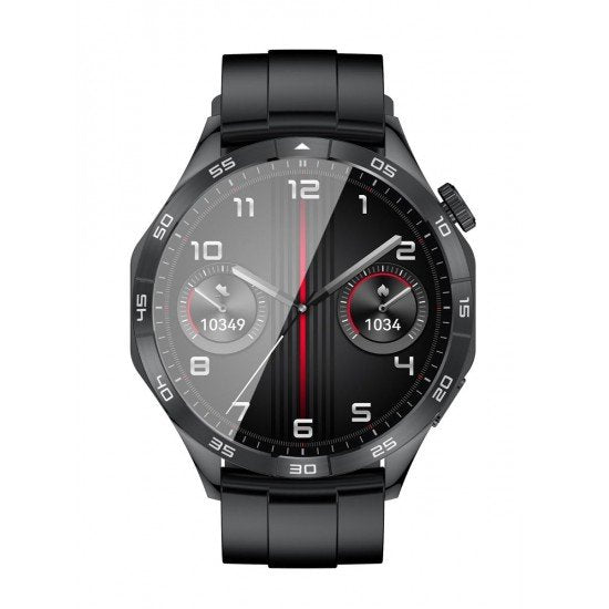 XO Watch4 AMOLED Smart Αθλητικό Ρολόι Κλήσεων Μαύρο