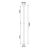 ^ΚΡΕΜΑΣΤΟ Φ/Σ 1ΧGU10 CLOUZOT ΛΕΥΚΟ ΜΕΤ/ΚΟ IP20 D7,5XD10XH190CM - ledmania.gr