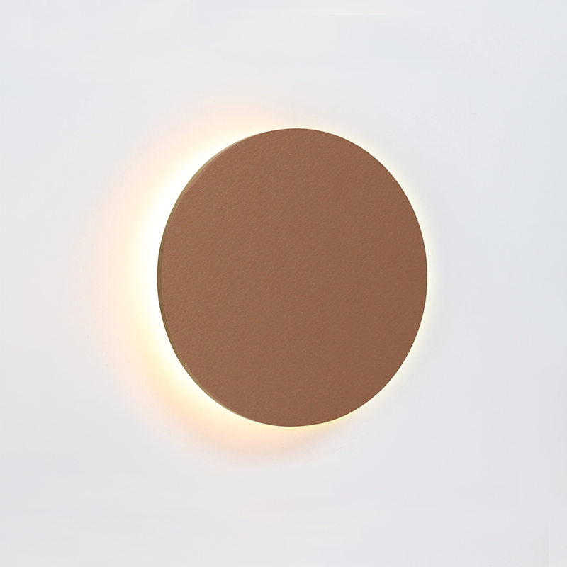 ΕΠΙΤΟΙΧΟ Φ/Σ LED 5W 3000Κ 400LM ΑΝ.ΚΑΦΕ ΔΕΡΜΑ MDF ΚΥΚΛΟΣ Φ14ΧΗ3,6CM ECLIPSE - ledmania.gr