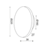ΕΠΙΤΟΙΧΟ Φ/Σ LED 10W 3000Κ ΜΑΥΡΟ MDF ΚΥΚΛΟΣ Φ22ΧΗ3,6CM ECLIPSE - ledmania.gr