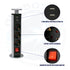 GLOBOSTAR® POWERFOLD 79630 Χωνευτό Πτυσσόμενο Πολύπριζο 5 Θέσεων με 2 x Πρίζες DC 5V USB 3.0 & 3 x EU Schuko Πρίζες Ασφαλείας Childproof AC 220-240V 3000W/13A Max Load με Διακόπτη On/Off IP20 - Μαύρο & Γκρι - Μ8 x Π8 x Υ33cm - ledmania.gr