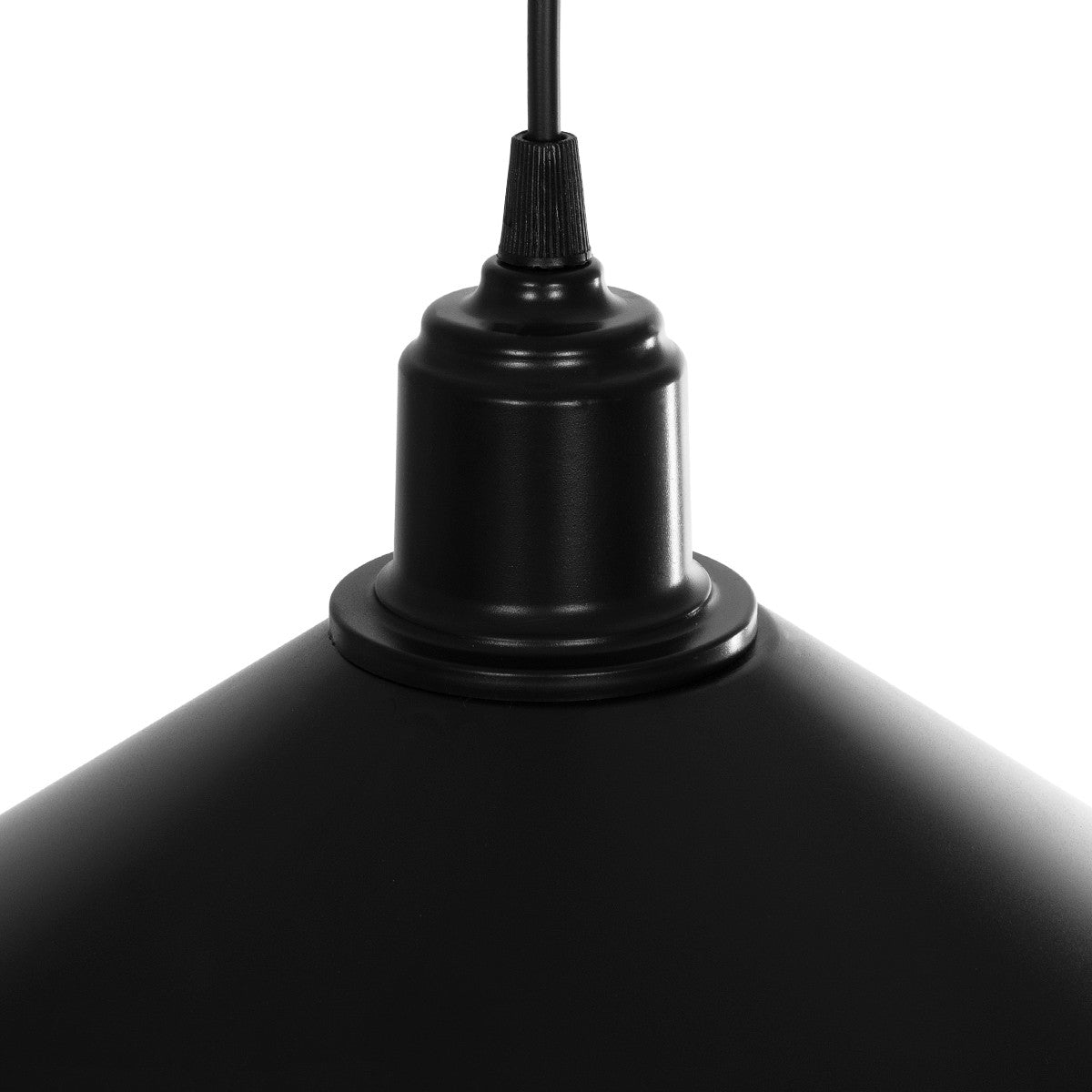 GLOBOSTAR® FERRO 203-0084 Μοντέρνο Κρεμαστό Φωτιστικό Οροφής με Ντουί 1 x E27 AC 220-240V IP20 - Μαύρο - Μ30 x Π30 x Υ15cm - ledmania.gr