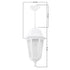 GloboStar® VITRO 203-0199 Vintage Κρεμαστό Φωτιστικό Φαναράκι Μονόφωτο 1 x E27 IP44 Λευκό Πλαστικό - Μ16 x Π16 x Υ48cm - ledmania.gr