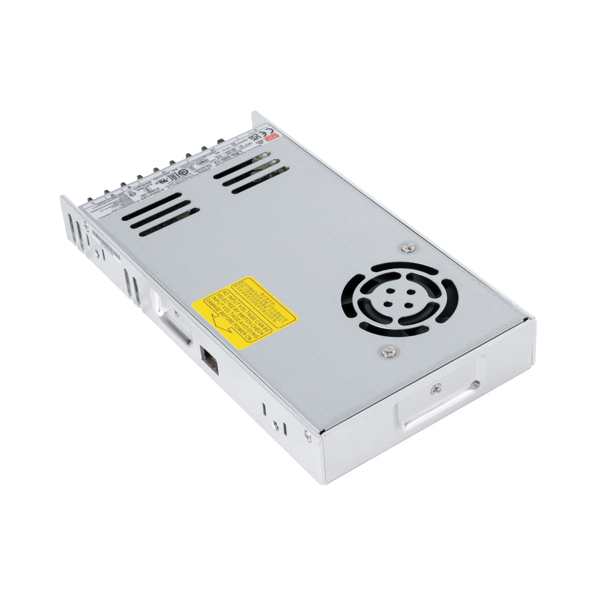GLOBOSTAR® MEANWELL-LRS350-12 90784 Τροφοδοτικό/Μετασχηματιστής PELV 350W 29A DC 12V IP20 - AC 220-240V σε DC 12V / Ρυθμιζόμενo από DC 10.2V έως DC 13.8V - Μ21.5 x Π11.5 x Υ3cm - 3 Χρόνια Εγγύηση - ledmania.gr