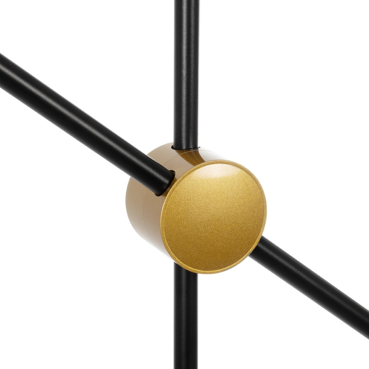 GloboStar® JOLIET 999-0044 Μοντέρνο Φωτιστικό Οροφής Πλέγμα Πολύφωτο 4 x G9 IP20 Μαύρο & Χρυσό Μέταλλο - Μ93 x Π20 x Υ106cm - ledmania.gr