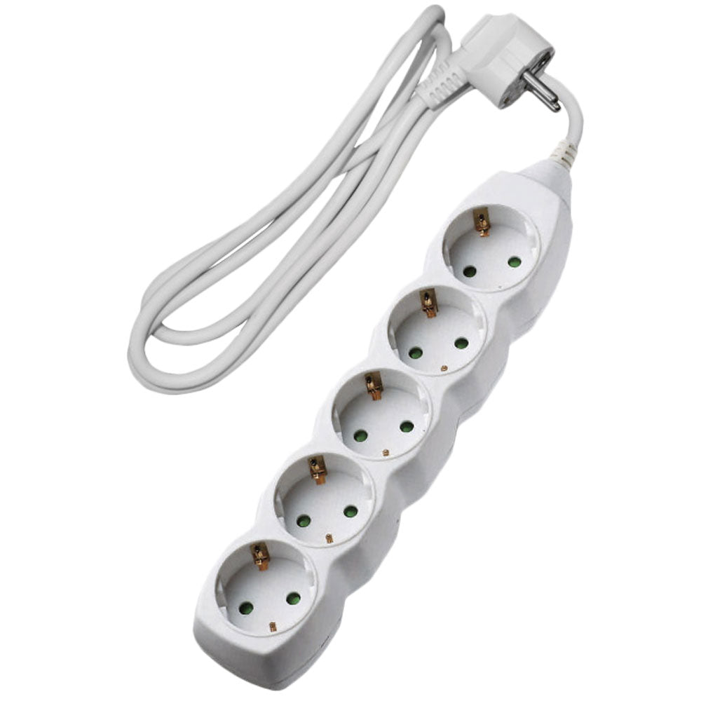 Πολύπριζο 5 Θέσεων Με Καλώδιο - ledmania.gr