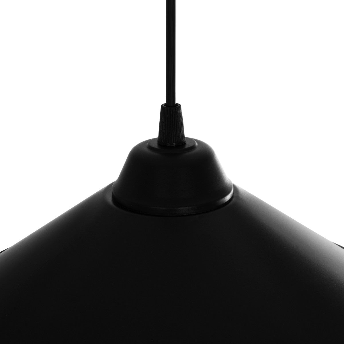 GLOBOSTAR® FONTE 203-0080 Μοντέρνο Κρεμαστό Φωτιστικό Οροφής με Ντουί 1 x E27 AC 220-240V IP20 - Μαύρο - Μ30 x Π30 x Υ15cm - ledmania.gr