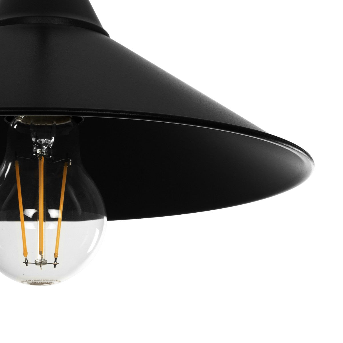 GLOBOSTAR® FONTE 203-0080 Μοντέρνο Κρεμαστό Φωτιστικό Οροφής με Ντουί 1 x E27 AC 220-240V IP20 - Μαύρο - Μ30 x Π30 x Υ15cm - ledmania.gr