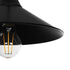 GLOBOSTAR® FONTE 203-0080 Μοντέρνο Κρεμαστό Φωτιστικό Οροφής με Ντουί 1 x E27 AC 220-240V IP20 - Μαύρο - Μ30 x Π30 x Υ15cm - ledmania.gr
