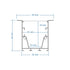 GLOBOSTAR® ALP-LINEAR RECESSA 61787-3M Χωνευτό Προφίλ Αλουμινίου με Λευκό Γαλακτερό Πατητό Κάλυμμα για Ταινίες LED IP20 - Γκρι Ανθρακί Ματ - Μ300 x Π3.5 x Υ4cm