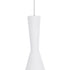 GloboStar® SHANGHAI 01026-C Μοντέρνο Κρεμαστό Φωτιστικό Καμπάνα Μονόφωτο 1 x E27 IP20 Λευκό & Χρυσό Μέταλλο - Μ19 x Π19 x Υ38cm - ledmania.gr