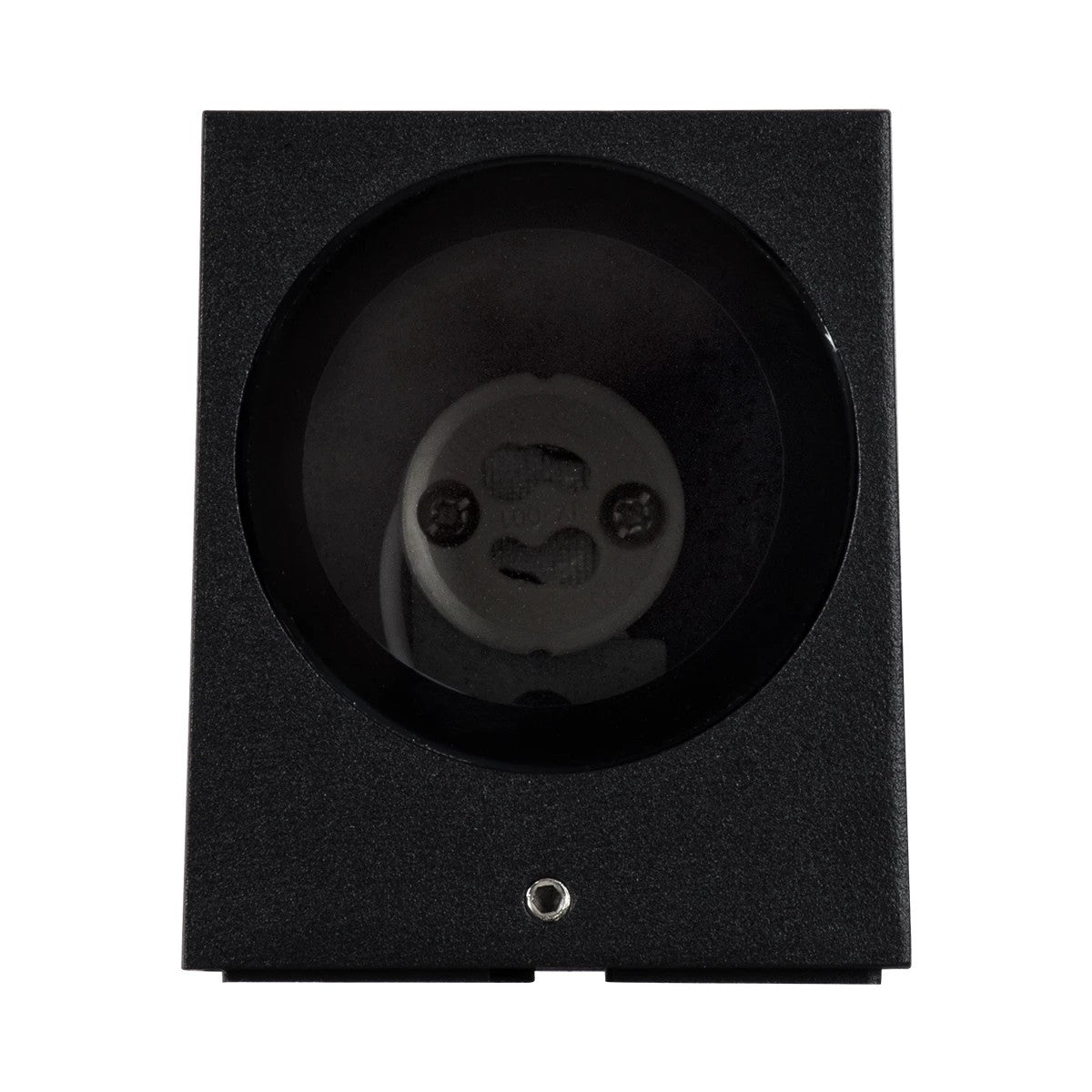 kelvo® BURANO KLV-101-0018 Φωτιστικό Τοίχου / Απλίκα για Λάμπα MR16 με Ντουί GU10 AC 220-240V Αδιάβροχο IP65 - Μαύρο Ματ - Μ8 x Π8 x Υ7cm