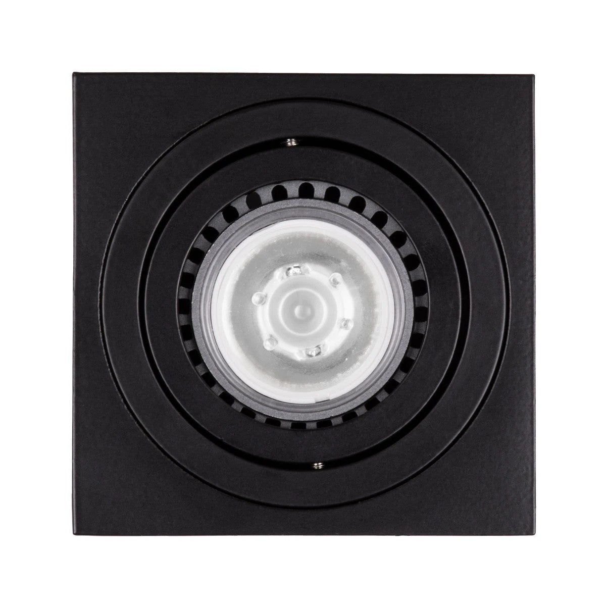 kelvo® AKIRA KLV-101-0028 Κινούμενο Φωτιστικό Downlight Σποτ για Λάμπα MR16 με Ντουί GU10 AC 220-240V IP20 - Μαύρο Ματ - Μ8 x Π8 x Υ10cm