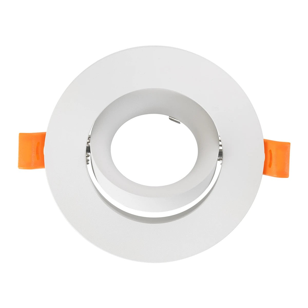 kelvo® OMEGA KLV-101-0037 Χωνευτό Κινούμενο Φωτιστικό Downlight Σποτ για Λάμπα MR16 με Ντουί GU10 AC 220-240V IP20 - Λευκό Ματ - Μ10.5 x Π10.5 x Υ2.2cm / Q7.5cm
