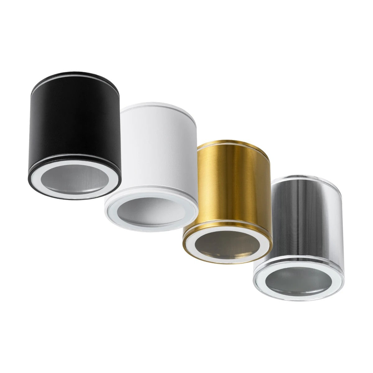 kelvo® MARETTI KLV-101-0057 Φωτιστικό Downlight Σποτ για Λάμπα MR16 με Ντουί GU10 AC 220-240V Αδιάβροχο IP65 - Νίκελ Χρώμιο - Μ9 x Π9 x Υ9cm