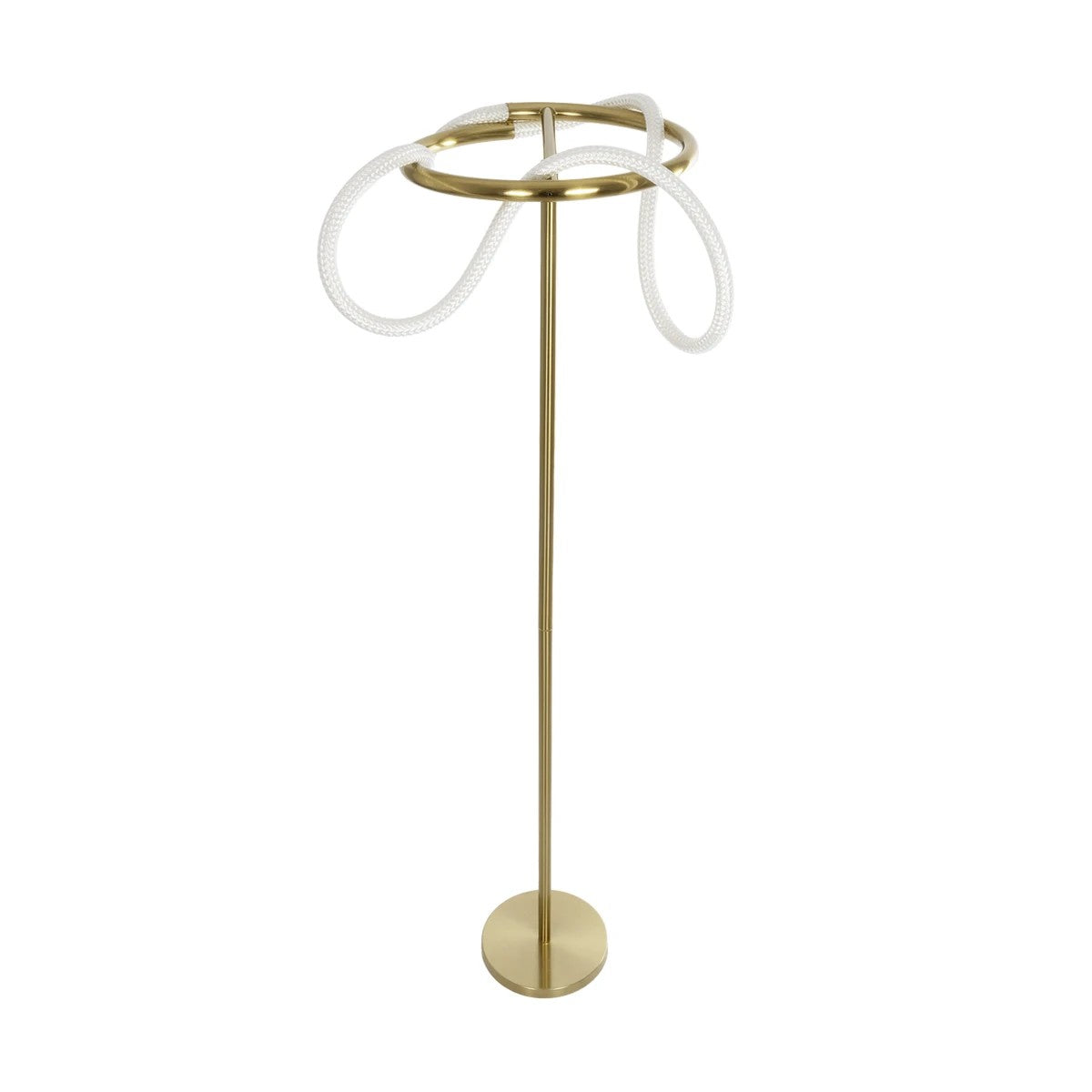 kelvo® GLOW KLV-101-0174 Επιδαπέδιο Φωτιστικό LED 30W 3000lm 360° AC 220-240V IP20 Ρυθμιζόμενο Λευκό CCT με Αφή 2700K/4500K/6000K Dimmable - Lumileds SMD Chip - Χρυσό Πλατίνα - Μ45 x Π45 x Υ160cm - 3 Χρόνια Εγγύηση