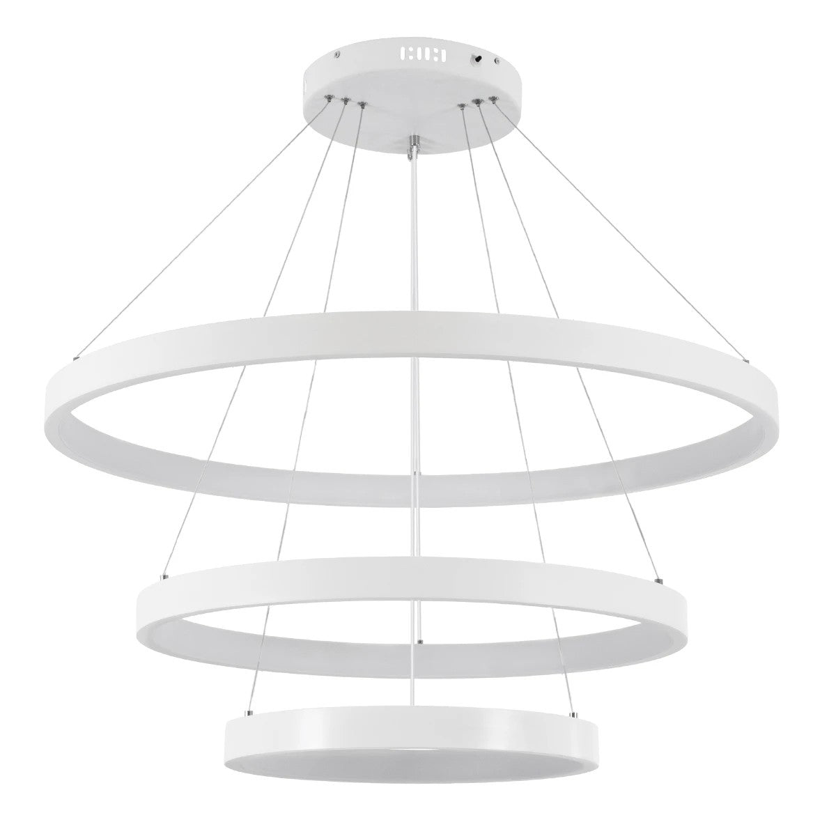 kelvo® NEMESIS KLV-101-0221 Κρεμαστό Φωτιστικό Οροφής LED 120W 12000lm 180° AC 220-240V IP20 Ρυθμιζόμενο Λευκό CCT με Χειριστήριο από 2700K έως 6000K Dimmable - Lumileds SMD Chip - Λευκό Ματ - Μ80 x Π80 x Υ80cm - 3 Χρόνια Εγγύηση