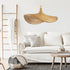 GLOBOSTAR® CUBA 01715 Boho Κρεμαστό Φωτιστικό Οροφής με Ντουί 1 x E27 AC 220-240V IP20 - Μπεζ - Μ33 x Π33 x Υ25cm - ledmania.gr