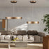 GloboStar® SALEM 61244 Κρεμαστή Πλαφονιέρα Οροφής Δαχτυλίδι-Κύκλος LED CCT 75W 8625lm 120° AC 220-240V - Εναλλαγή Φωτισμού μέσω Τηλεχειριστηρίου All In One Ψυχρό 6000k+Φυσικό 4500k+Θερμό 2700k Dimmable Φ45cm - Καφέ Χάλκινο - 3 Years Warranty - ledmania.gr