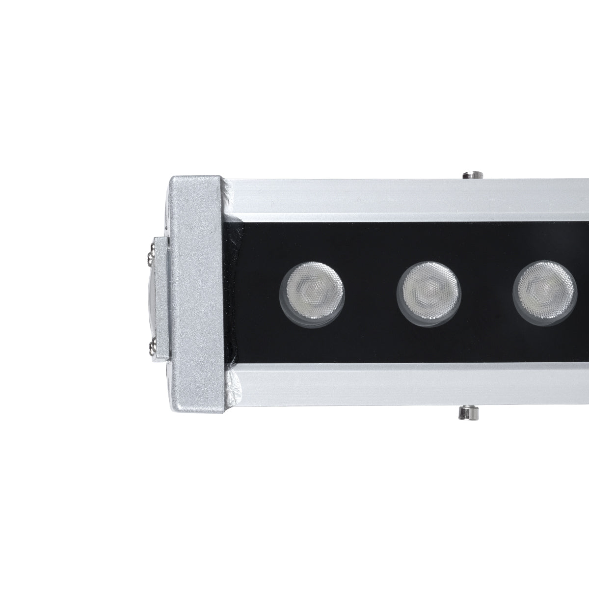 GloboStar® WASHER-DAIA S-90997 Μπάρα Φωτισμού Wall Washer LED 96W 10080lm 30° AC 230V Αδιάβροχο IP65 Μ52 x Π7.5 x Υ7cm Πολύχρωμο 4in1 RGBW DMX512 Display on Body - Ασημί - ledmania.gr