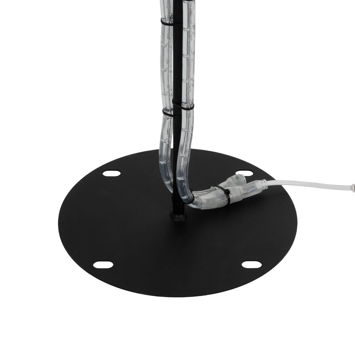 GLOBOSTAR® XMAS-CROWN-BIG Χριστουγεννιάτικο Διακοσμητικό Φωτιστικό LED 27.3W 1092lm 360° AC 220-240V Αδιάβροχο IP65 Θερμό Λευκό 2700K  - Μαύρο & Διάφανο - Μ88 x Π25 x Υ136cm - 2 Χρόνια Εγγύηση - ledmania.gr