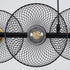 GloboStar® VERONA 00587 Μοντέρνο Κρεμαστό Φωτιστικό Οροφής Πολύφωτο Μαύρο Μεταλλικό Πλέγμα Μ100 x Π28 x Υ20cm - ledmania.gr