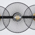 GloboStar® VERONA 00588 Μοντέρνο Κρεμαστό Φωτιστικό Οροφής Πολύφωτο Μαύρο Μεταλλικό Πλέγμα Μ140 x Π28 x Υ20cm - ledmania.gr