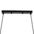 GloboStar® VERONA 00588 Μοντέρνο Κρεμαστό Φωτιστικό Οροφής Πολύφωτο Μαύρο Μεταλλικό Πλέγμα Μ140 x Π28 x Υ20cm - ledmania.gr