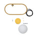 GloboStar® HAMBURG 00590 Μοντέρνο Κρεμαστό Φωτιστικό Οροφής Μονόφωτο Χρυσό Μεταλλικό Γυάλινο Μπάλα Μ20 x Π15 x Υ40cm - ledmania.gr