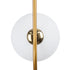 GloboStar® HAMBURG 00590 Μοντέρνο Κρεμαστό Φωτιστικό Οροφής Μονόφωτο Χρυσό Μεταλλικό Γυάλινο Μπάλα Μ20 x Π15 x Υ40cm - ledmania.gr