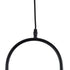 GloboStar® HAMBURG 00591 Μοντέρνο Κρεμαστό Φωτιστικό Οροφής Μονόφωτο Μαύρο Μεταλλικό Γυάλινο Μπάλα Μ25 x Π20 x Υ50cm - ledmania.gr