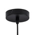 GloboStar® HAMBURG 00591 Μοντέρνο Κρεμαστό Φωτιστικό Οροφής Μονόφωτο Μαύρο Μεταλλικό Γυάλινο Μπάλα Μ25 x Π20 x Υ50cm - ledmania.gr