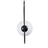 GloboStar® HAMBURG 00591 Μοντέρνο Κρεμαστό Φωτιστικό Οροφής Μονόφωτο Μαύρο Μεταλλικό Γυάλινο Μπάλα Μ25 x Π20 x Υ50cm - ledmania.gr